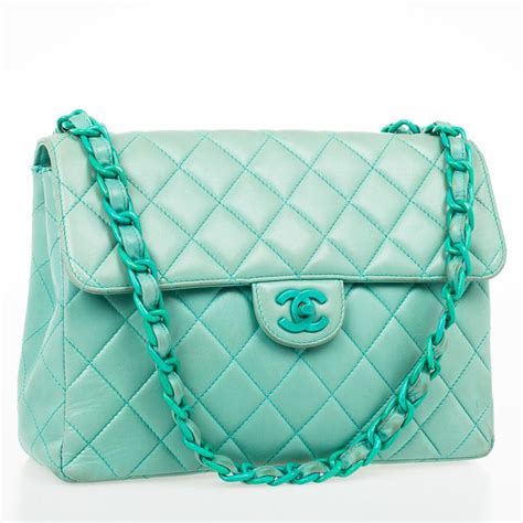 turquoise chanel purse|chanel lambskin bag.